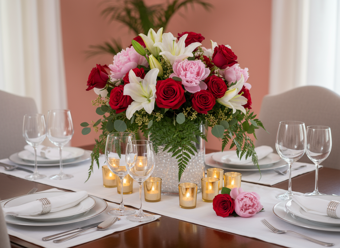 Tables Centerpiece Ideas for Valentine's Day in Hialeah